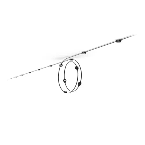 Festavia permanent outdoor lights 90 ft black string
