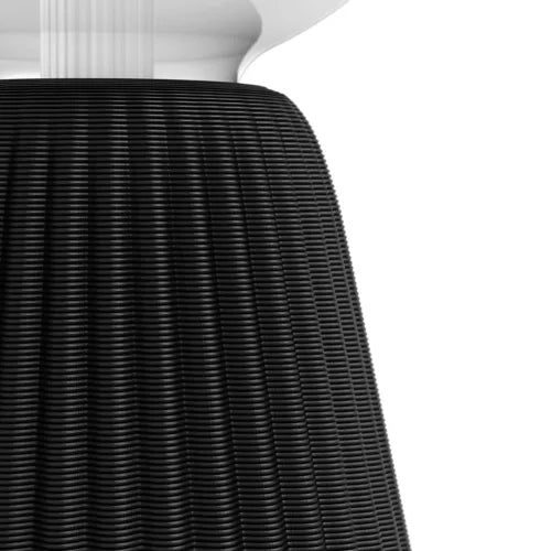 Lightguide large globe + cone table lamp (black)
