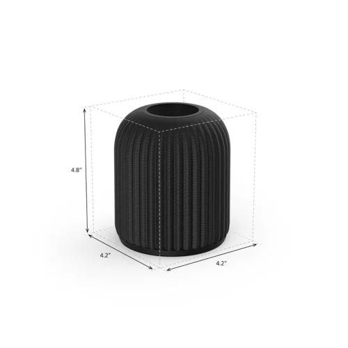 Dome table lamp for Lightguide bulbs (black)