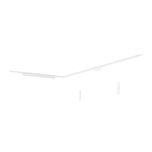 Perifo L-shaped ceiling base kit (2 pendants, 1 light bar)