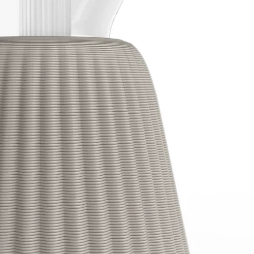 Lightguide triangle + cone table lamp (sand)
