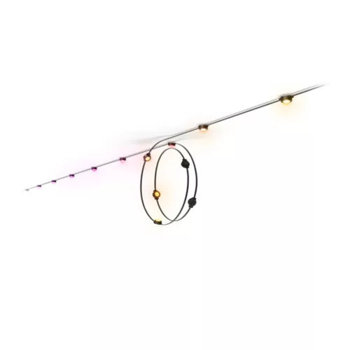 Festavia permanent outdoor lights 90 ft black string