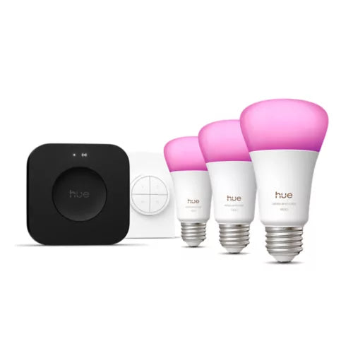 Starter kit: 3 E26 bulbs + Tap dial switch + Bridge Pro