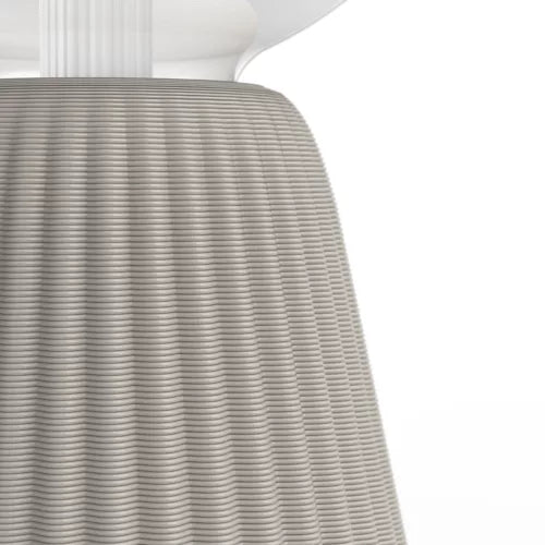 Lightguide large globe + cone table lamp (sand)