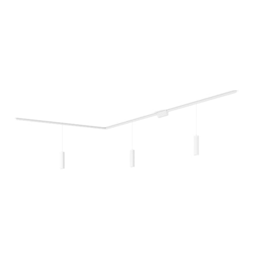 Perifo L-shaped ceiling base kit (3 pendants)