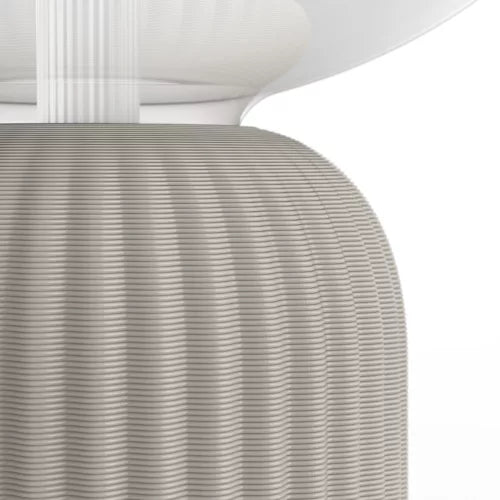 Lightguide ellipse + dome table lamp (sand)