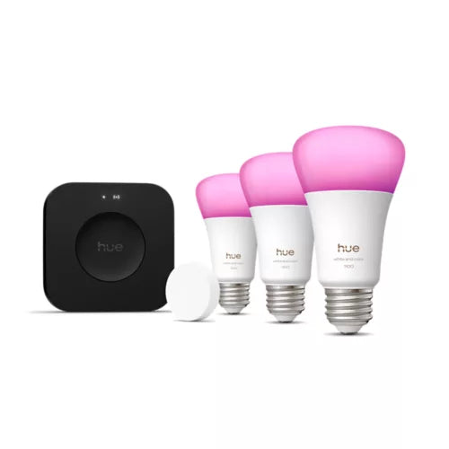 Starter kit: 3 E26 bulbs + Smart button + Bridge Pro