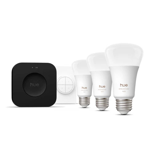 Starter kit: 3 E26 bulbs + Tap dial switch + Bridge Pro
